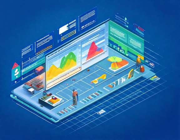 Interlake_Grafik eines großen Dashboards