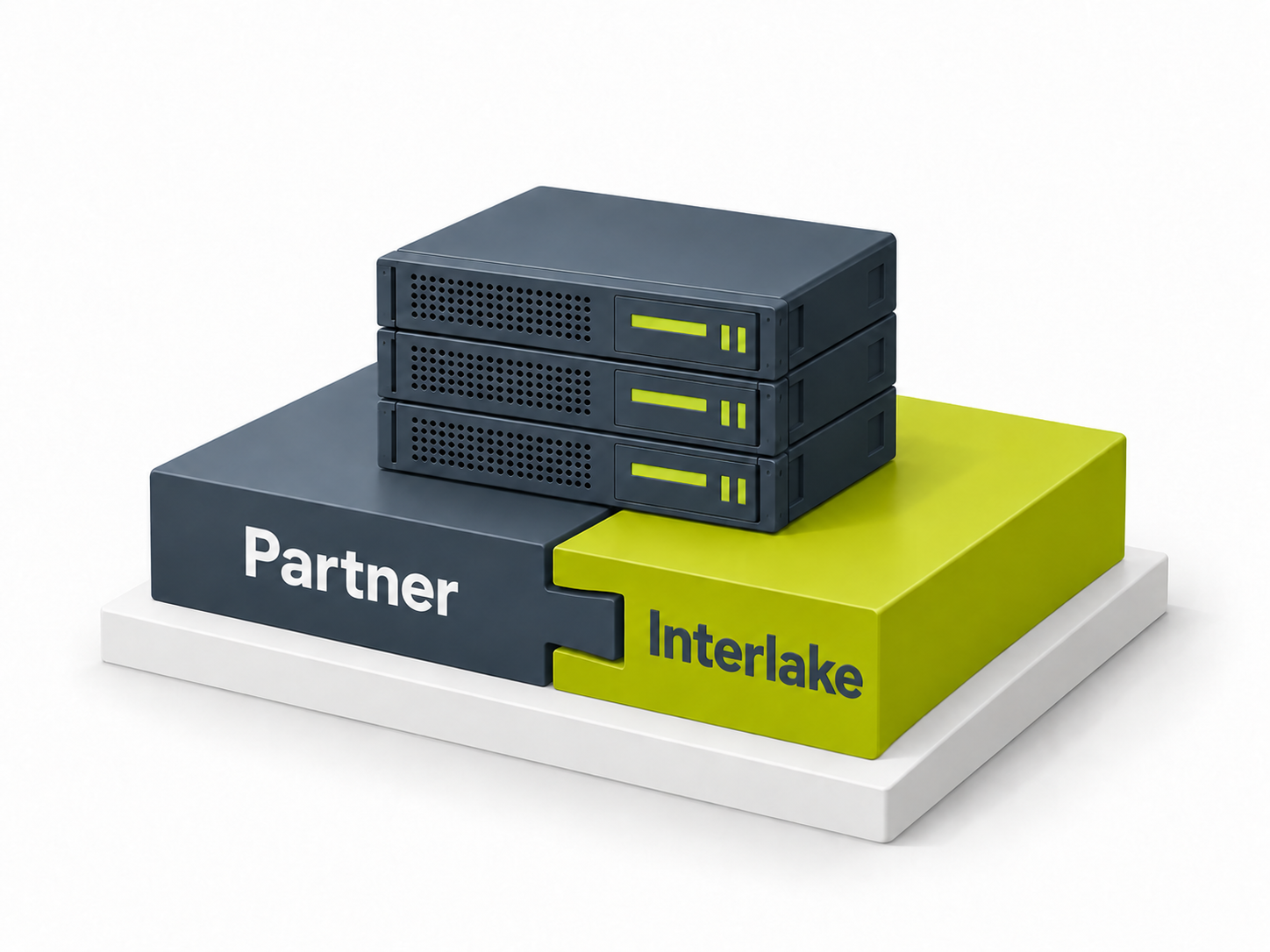 Partner- und Interlake-Blöcke im Serverstapel